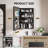 Recessed or Surface Mount Medicine Cabinet with Mirror & Behind-the-door Storage-1550125312