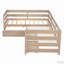 L-shaped Platform Bed with Three Storage Drawers-110752130