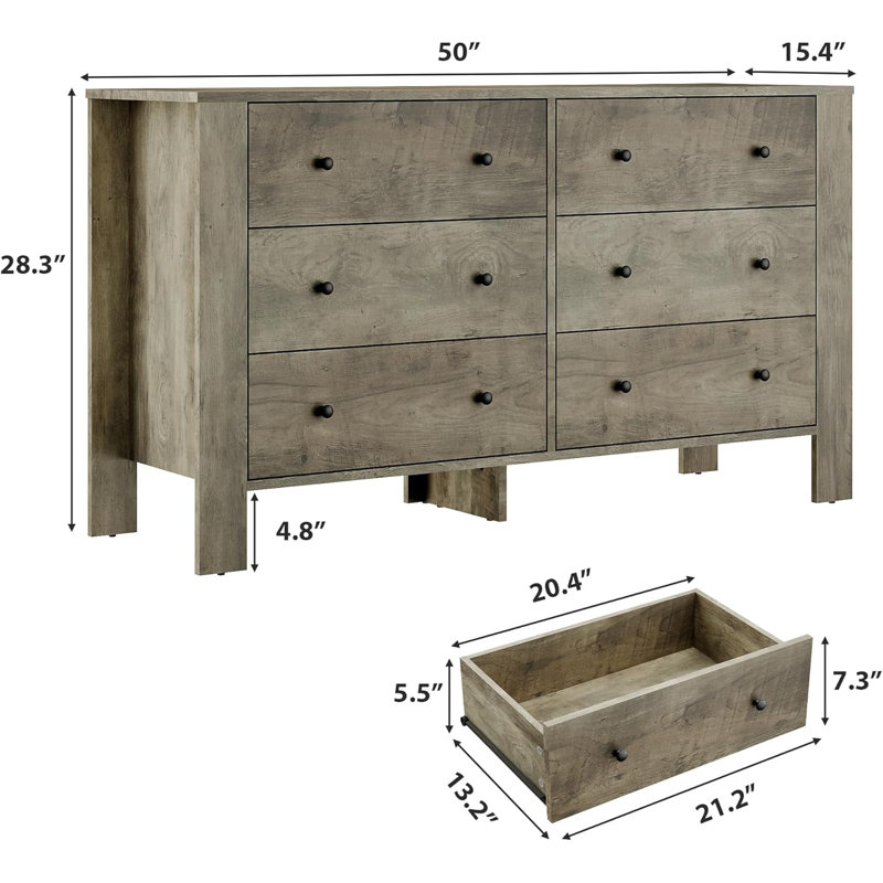 Commode 6 tiroirs Modern