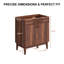 Base de meuble-lavabo simple 30 po Mid-Century