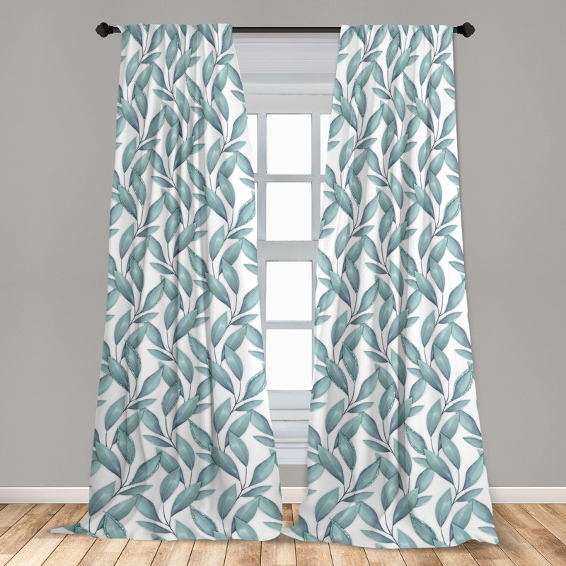 Semi Sheer Curtain Pair, 28" W x 95" L