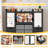 61"W Toys Storage Organizer, Kids Bookcases With Stuffed Animal Storage, 2 Movable Drawers, 4 Storage Bins And 2 Magnetic Drawing Board, Montessori Bookshelf For Kids Room, Playroom, Bedroom, Black-1501007737