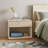 24" Natural Solid Wood One Drawer Nightstand