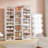47.2" White 14-Tier Shoe  Storage Cabinet With 22 Open Cubbies, 46 Pairs Wide Entryway Shoe Organizer Cabinet