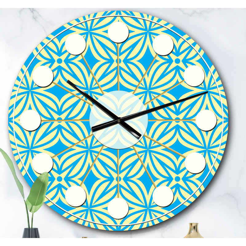 Horloge murale rétro Mid-Century, Surdimensionné