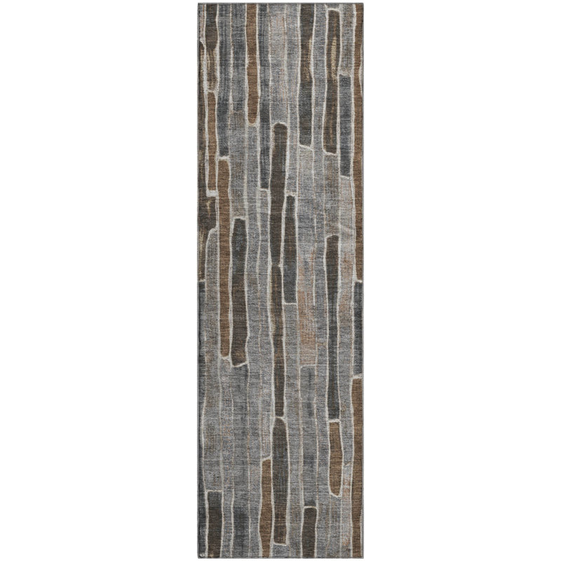 Tapis de qualité supérieure lavable à la machine Kumbhar AMF1301, Tapis de couloir 2 pi 3 po x 7 pi 6 po