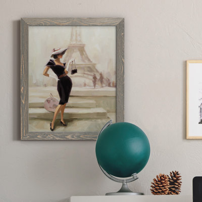 «Love, From Paris», peinture sur toile encadrée
