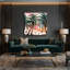 Art mural sur toile hawaïenne cocotier brun-1821226196