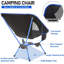 Ensemble de 2 chaises de camping portatives, chaise de camping pliante avec sacs de transport-1577849324
