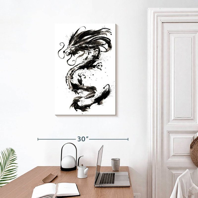 Asian Dragon, 30" H x 20" W