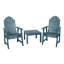 Chaise Adirondack en plastique avec table Anette-612659312