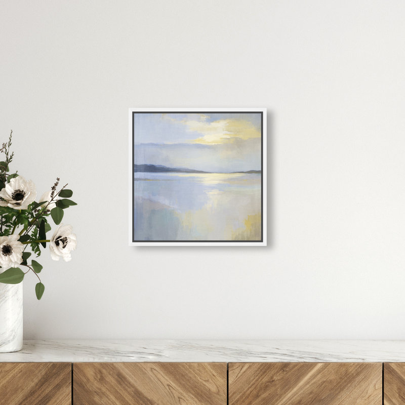 Sun After The Storm Print by Oliver Gal, 13" H x 13" W, White Floater Frame