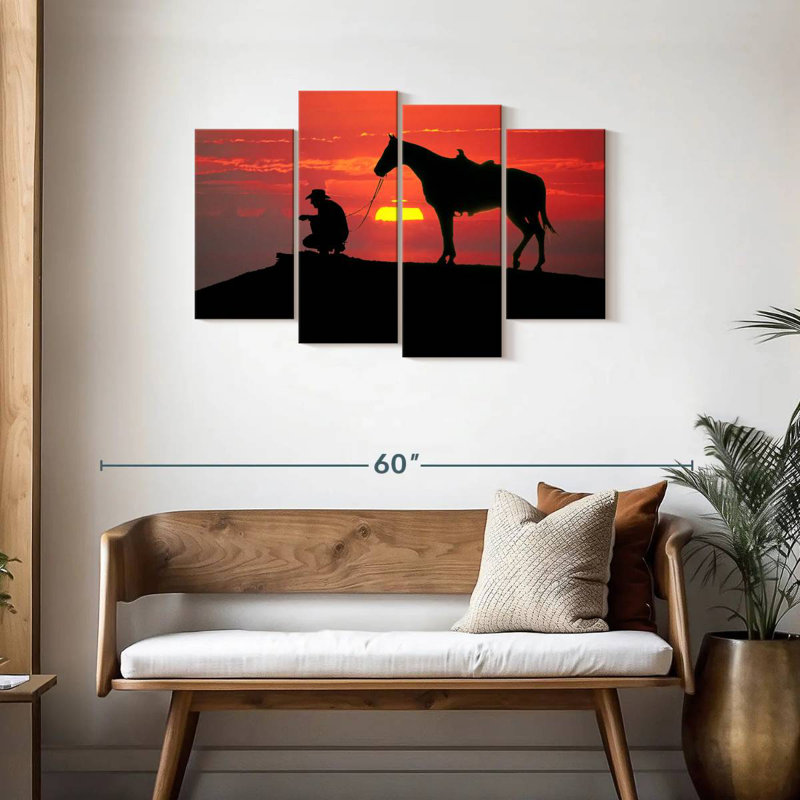 Cowboy de Brampt au coucher du soleil