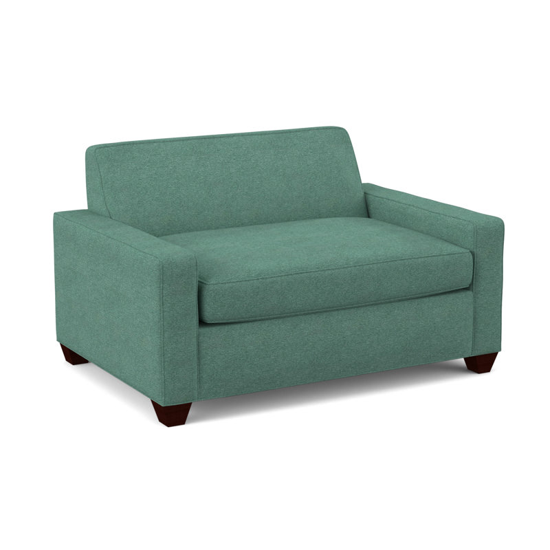 Avery Convertible Chair, Antic Lagoon, Empire Mahogany
