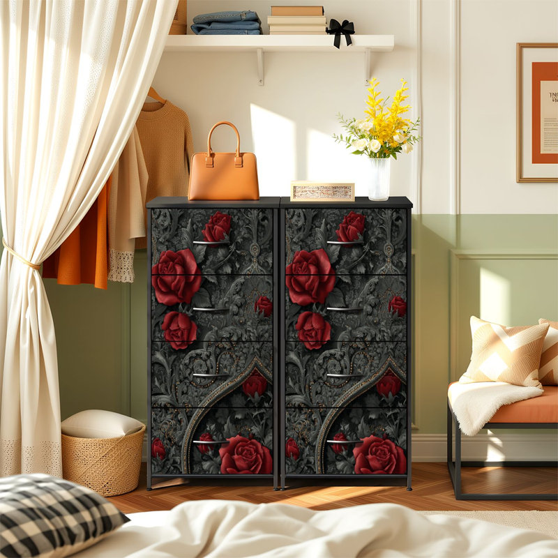 Commode de rangement verticale 4 tiroirs