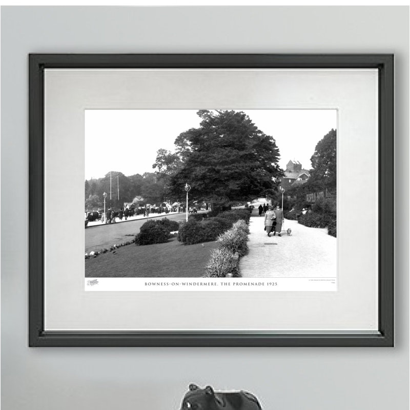 Bowness-on-Windermere, The Promenade 1925 by Francis Frith - Single Picture Frame Print, 45cm H x 60cm W x 2.3cm D