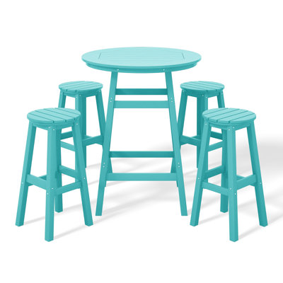 Ensemble de bar rond 5 pièces Laguna