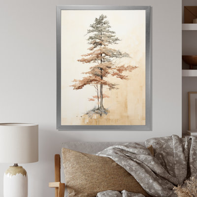 Minimalisme, séquoia beige I, impression sur toile