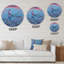 Horloge murale en métal-93381337