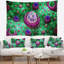 Tapisserie de planète en fractale abstract green-28495087