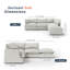 Canapé rembourré, Canapé modulaire Cloud-1377615159