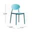 Ensemble de 2 sièges de salon élégants, chaise d'appoint tendance-1345862024