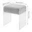Tabouret de maquillage Tabouret de coiffeuse en acrylique avec charge de 441 lb et coussin de siège de maquillage-1747714760