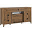 Console multimédia 55 po avec foyer électrique. / Ul. 1 500 W Chaleur. 400 pieds carrés. Couverture. Flamme réaliste. Foyer à bouton tactile et télécommande, 55 po. Thème récupéré. Dispositif de fusible de 5000 po. Flamme