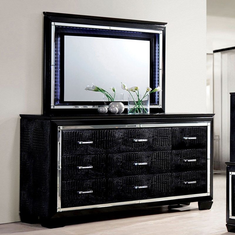 Commode Bellanova, noire, Noir