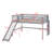 Low Loft Bed With Ladder And Slide-1004230133