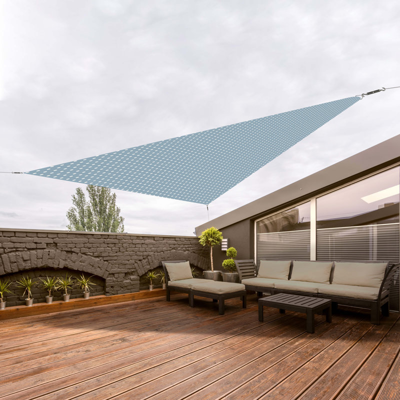Covers &amp; All Triangle Outdoor Sun Shade Sail Canopy, Residential 