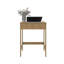 Bureau d'ordinateur, 1 tiroir, 4 pieds, chêne naturel