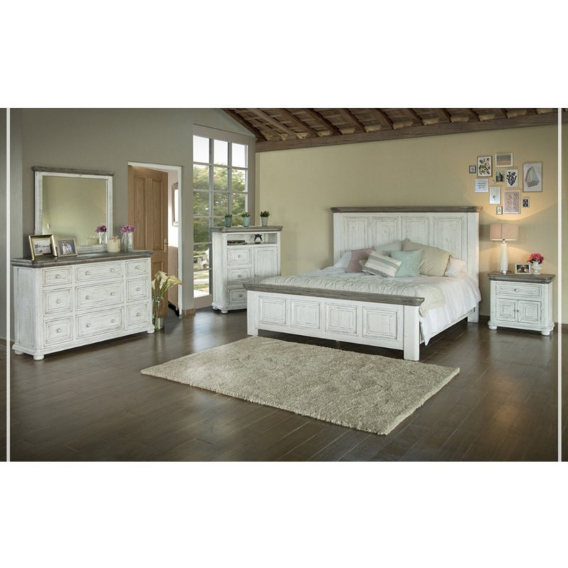 Table de chevet 2 tiroirs Bernardin