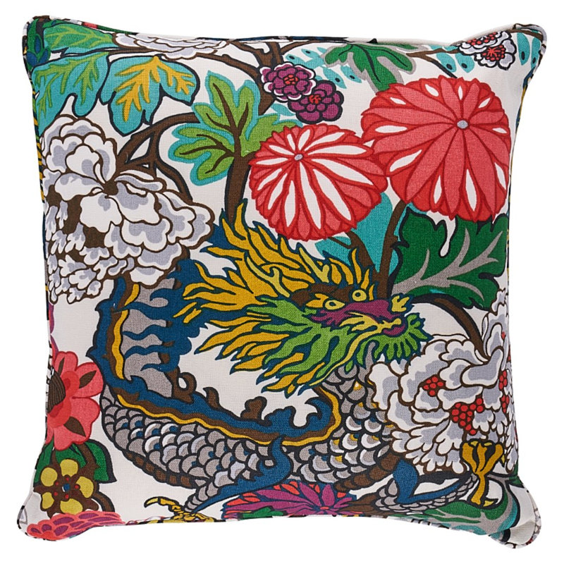 Chiang Mai Dragon Pillow, Alabaster