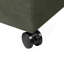 Banc de rangement avec repose-pieds 32 pouces en similicuir avec roulettes-898208716