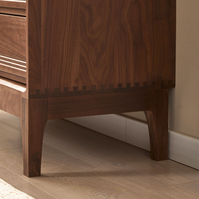 Commode d'appoint multifonctionnelle en bois massif
