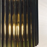 Tread Wall Lamp Crystal Transparent Matt Gold 3 L2213 Ul, Matte Gold, Old Green Transparent