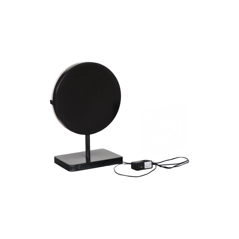 Onyx Lamp, Round Black Base