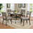 Rustic Grey Solid Wood Round Dining Table W Shelf Dining Room Furniture 1Pc Table Only