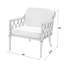 Chaise de patio avec coussins Sunbrella Whalen