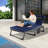  Adjustable Adult Reclining Deck Chair Portable Folding Camping Bed For Travel Military-61357065