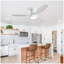 52 Inch Flush Mount Solid Wood Ceiling Fan With 6 Speed Remote Control Reversible DC Motor For Home-1989157433