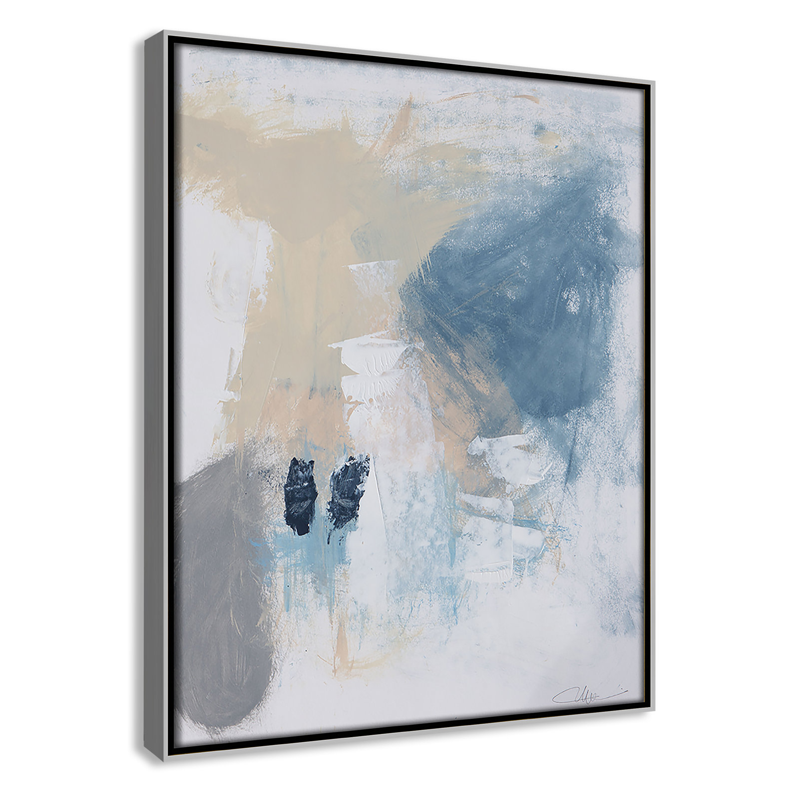 Coastal Carnival II Print by Casa Fine Arts, No Mat, 15.5" H x 12.5" W x 2" D, Silver Floater Framed Canvas