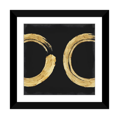 «Gold Zen Circle on Black II» non disponible sur toile