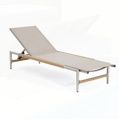 Outdoor Patio Aluminum Chaise Lounge, Breathable Mesh Seat For Comfort And Durability, Perfect For Relaxation