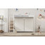 Lit mezzanine avec garde-robe et tablettes de rangement-1076157599