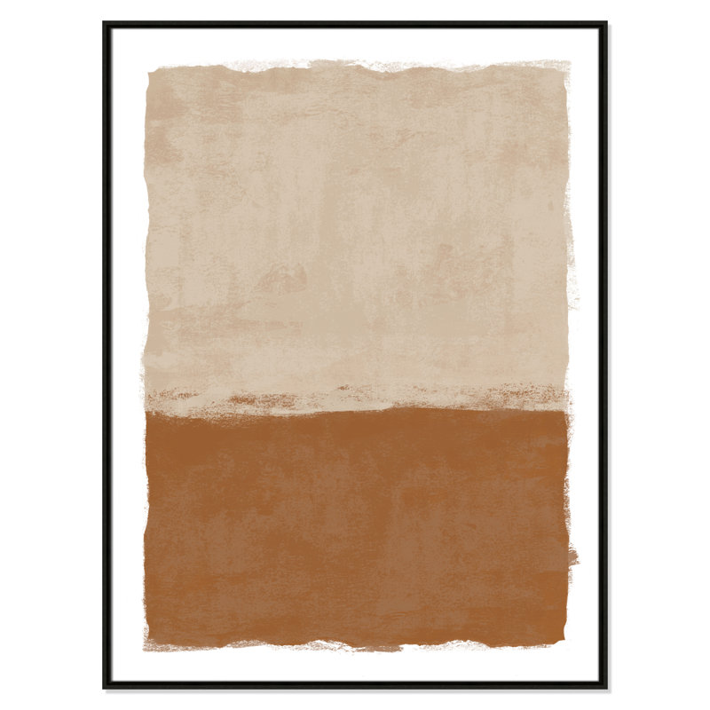 «Carmel Crush II» par Natalie Carpentieri, L 37,5 po x H 49,5 po, Flottant espresso