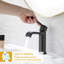 Robinet de salle de bain à poignée simple