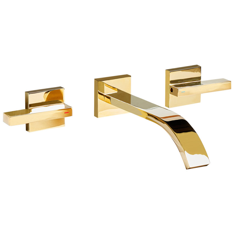 Wall Mounted Basin Mixer Tap BERRACO, Gold