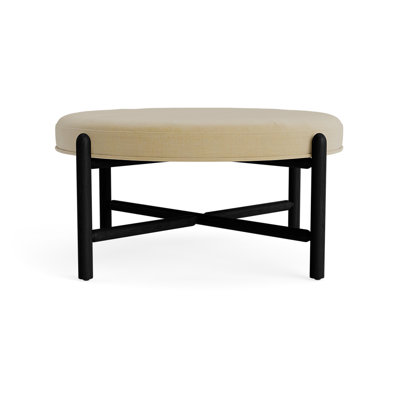 Vane 36" Linen Upholstered Ottoman